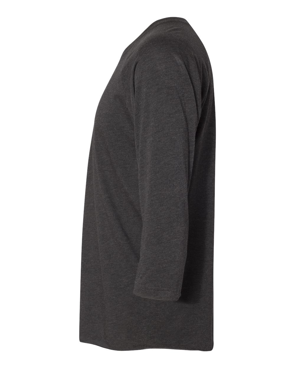 Unisex Triblend Three-Quarter Raglan T-Shirt - DirectSide - B56818522 - Vintage Black Sleeves/ Vintage Black Body