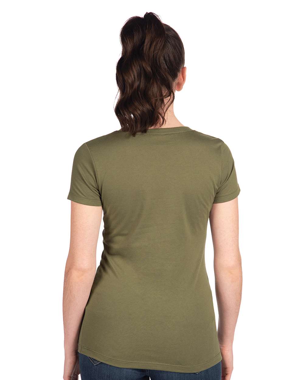 Women's Ideal T-Shirt - OnModelBack - B56918062 - Military Green