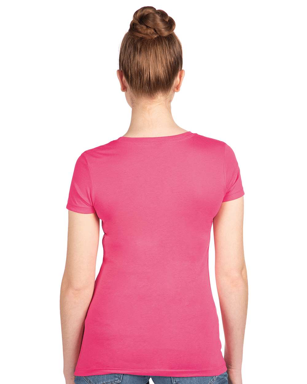 Women's Ideal T-Shirt - OnModelBack - B56918312 - Hot Pink