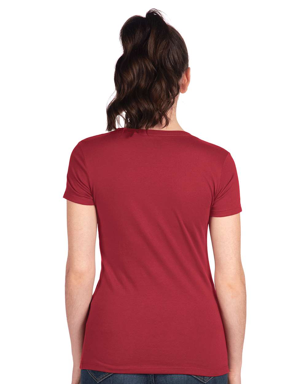 Women's Ideal T-Shirt - OnModelBack - B56918522 - Cardinal