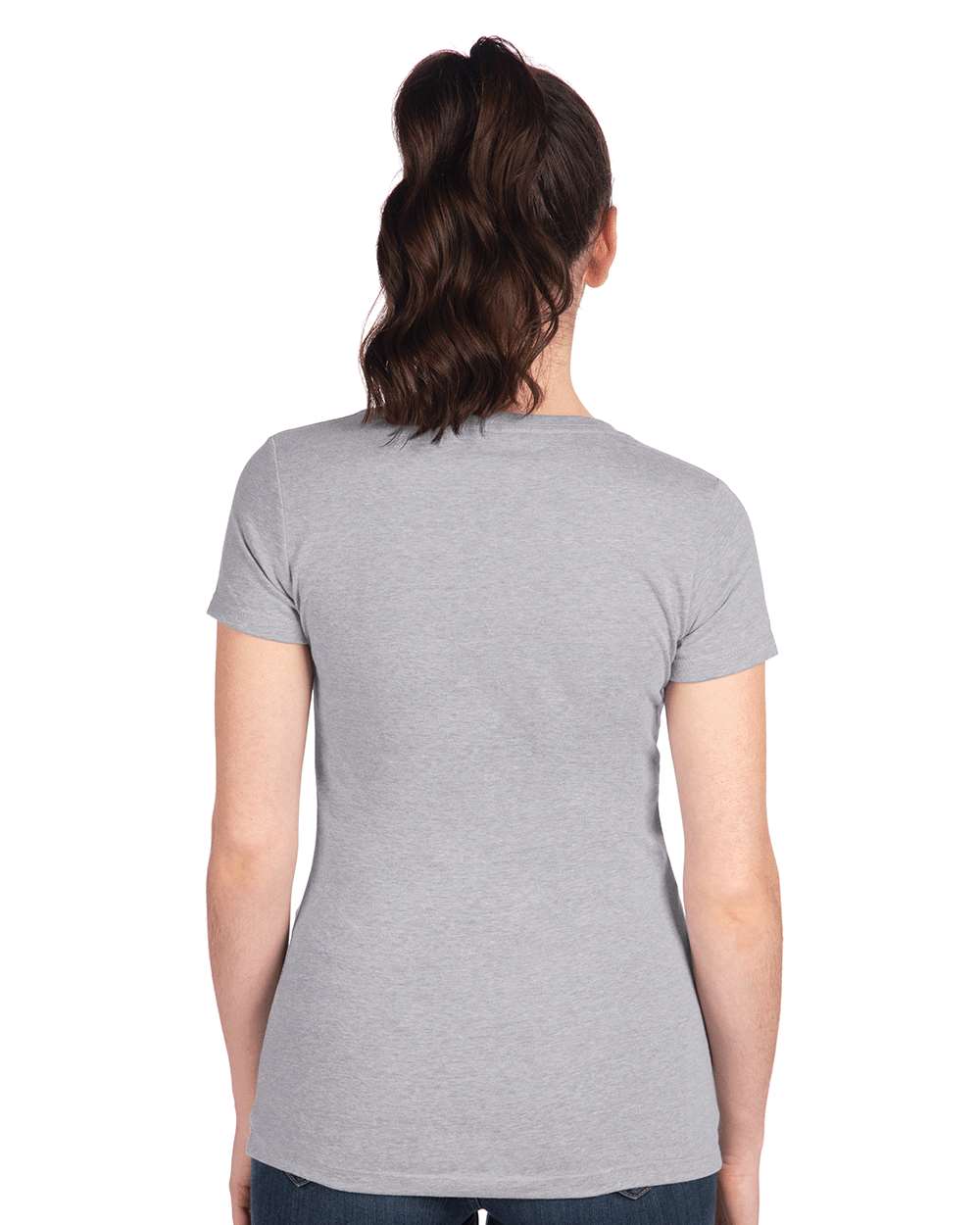 Women's Ideal T-Shirt - OnModelBack - B56918582 - Heather Grey