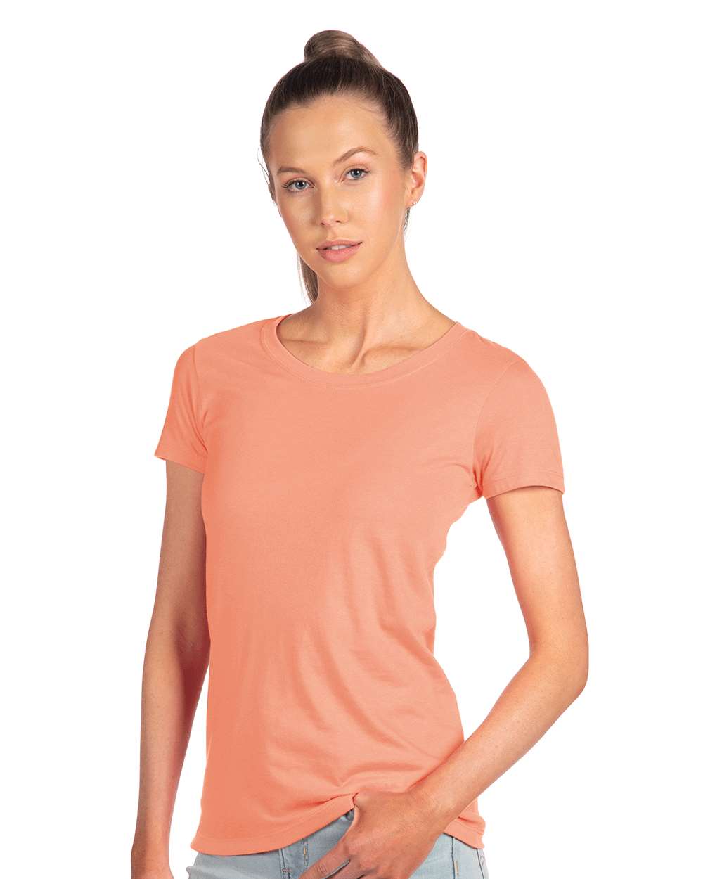 Women's Ideal T-Shirt - OnModelFront - B56918182 - Light Orange