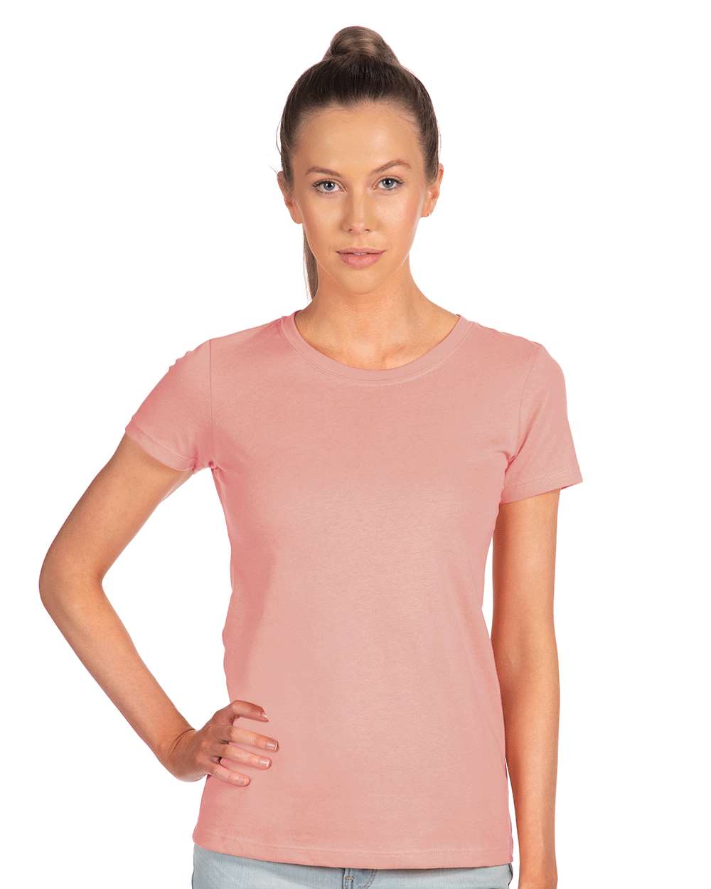 Women's Ideal T-Shirt - OnModelFront - B56918302 - Desert Pink
