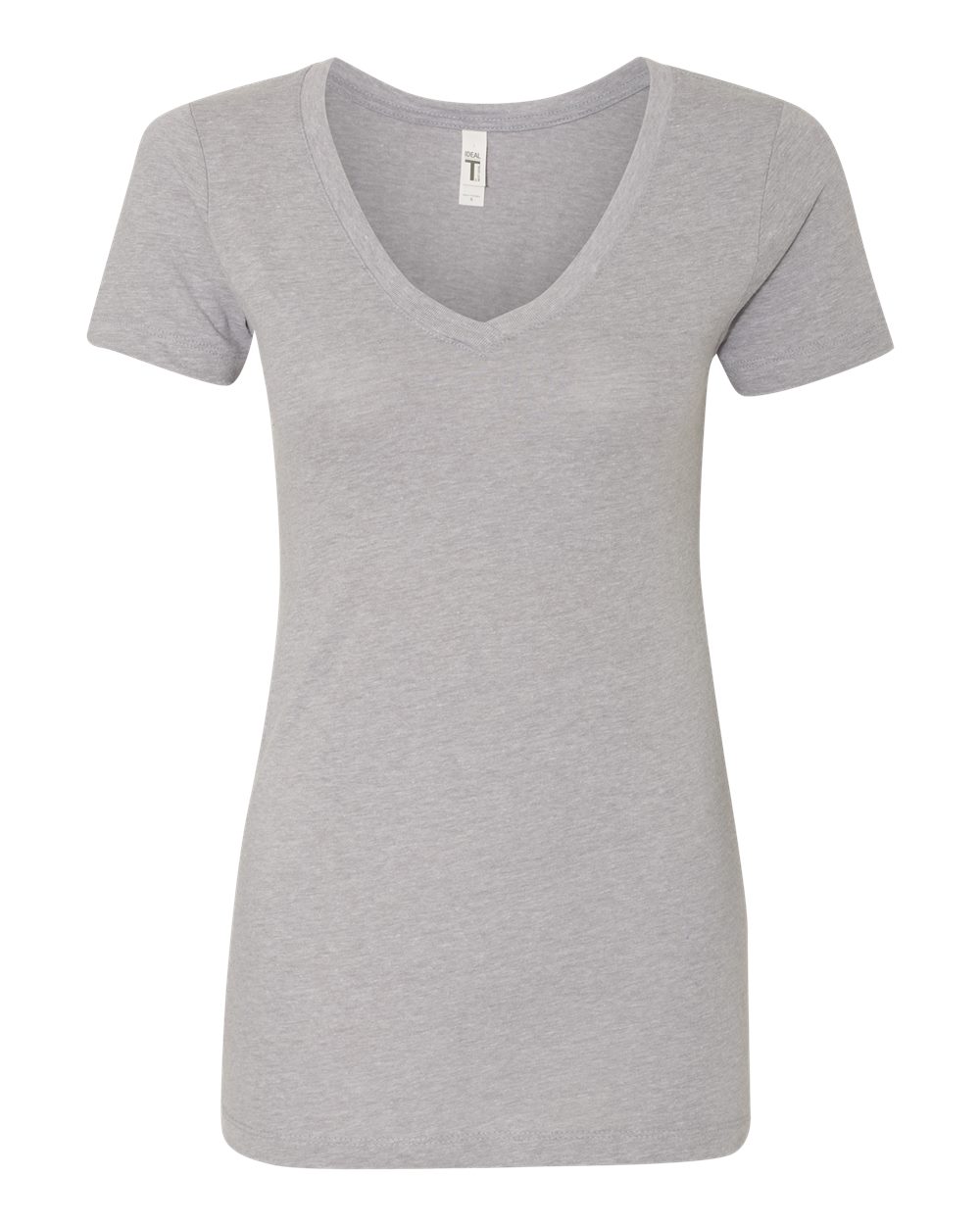 Women's Ideal V-Neck T-Shirt - Front - B57218582 - Heather Grey