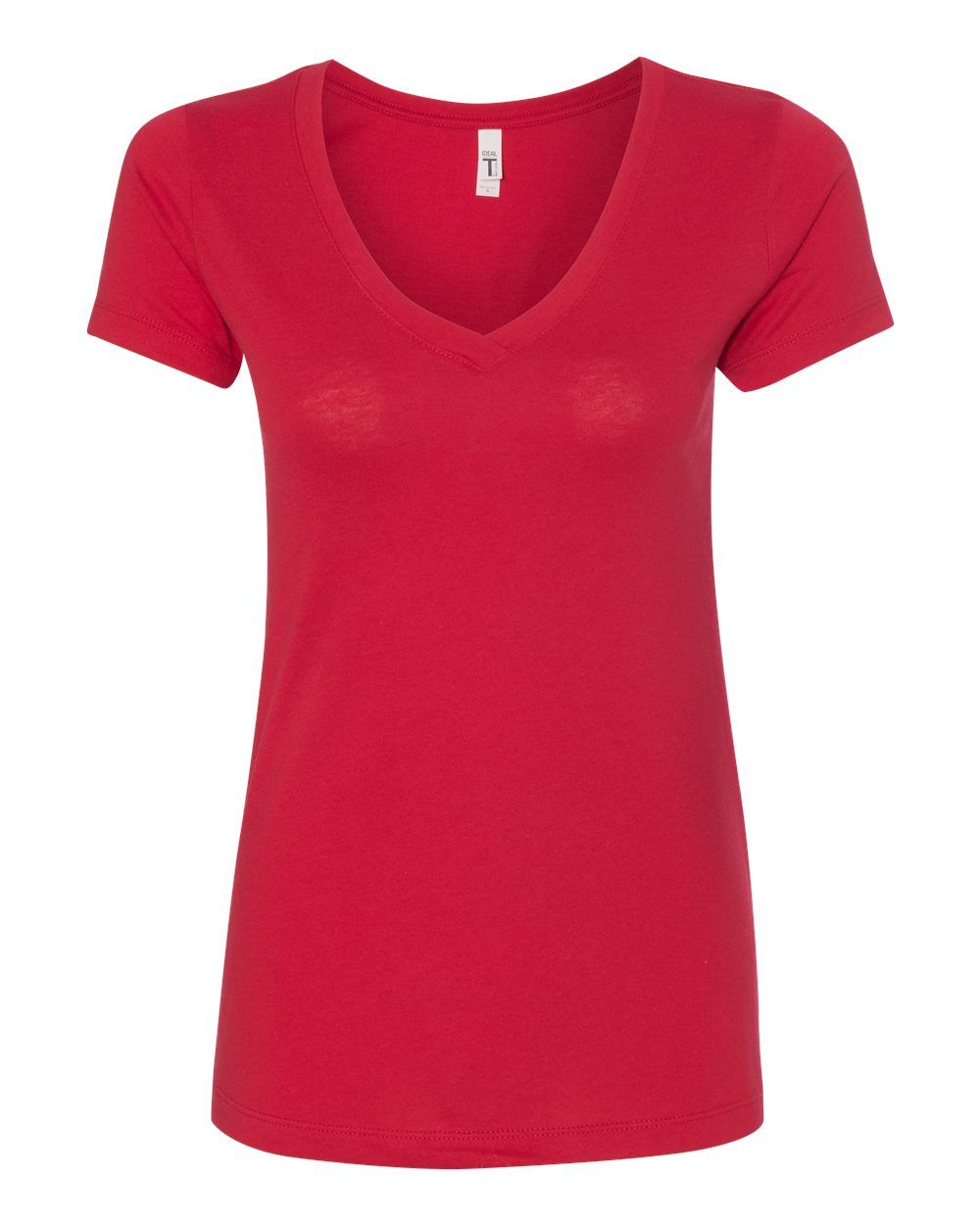 Women's Ideal V-Neck T-Shirt - Front - B57218702 - Red