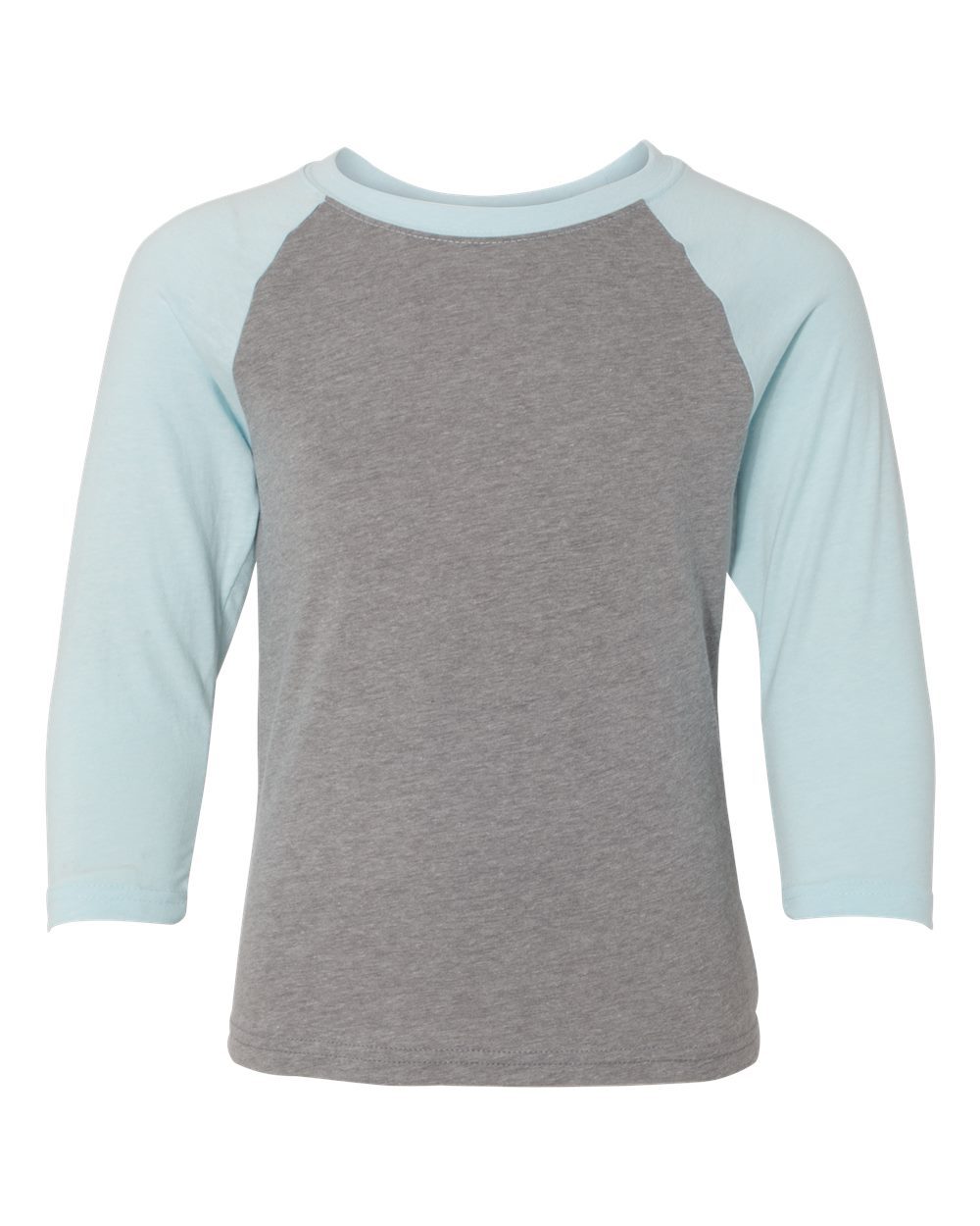 Youth CVC Three-Quarter Sleeve Raglan T-Shirt - styleImage