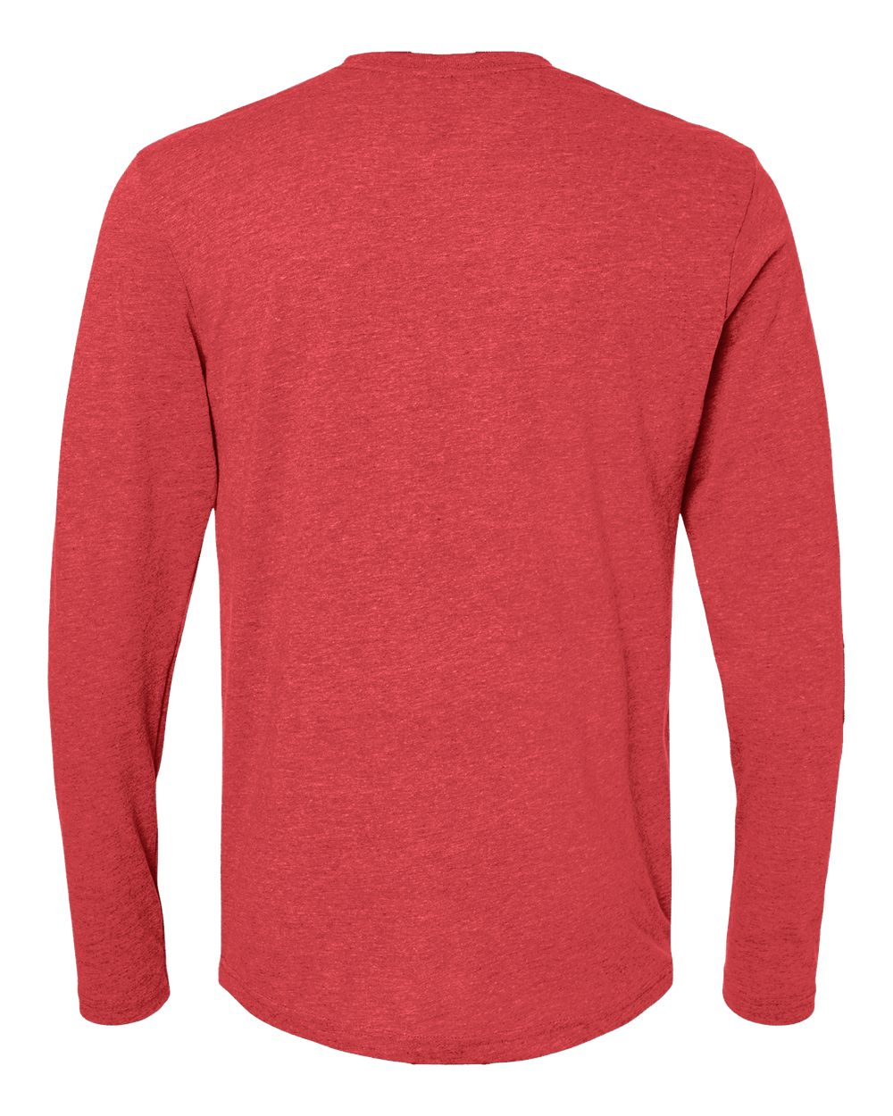 Men's Triblend Long Sleeve T-Shirt - Back - B26818712 - Vintage Red
