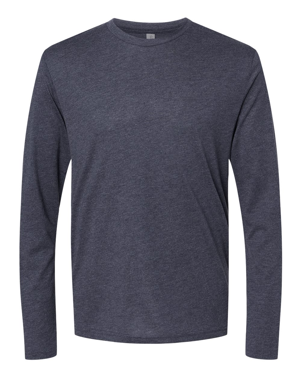 Men's Triblend Long Sleeve T-Shirt - Front - B26818652 - Vintage Navy