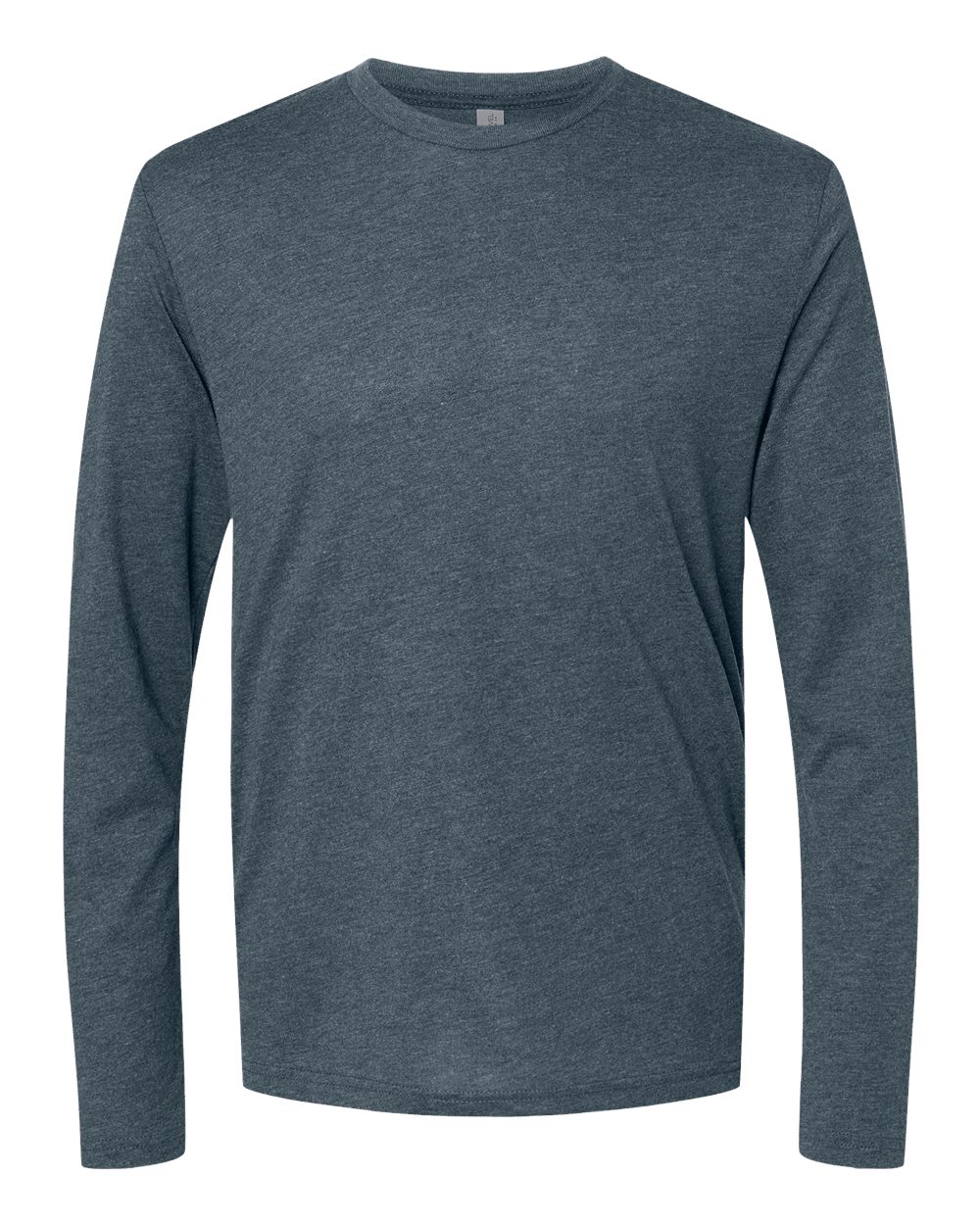 Men's Triblend Long Sleeve T-Shirt - Front - B26818682 - Indigo