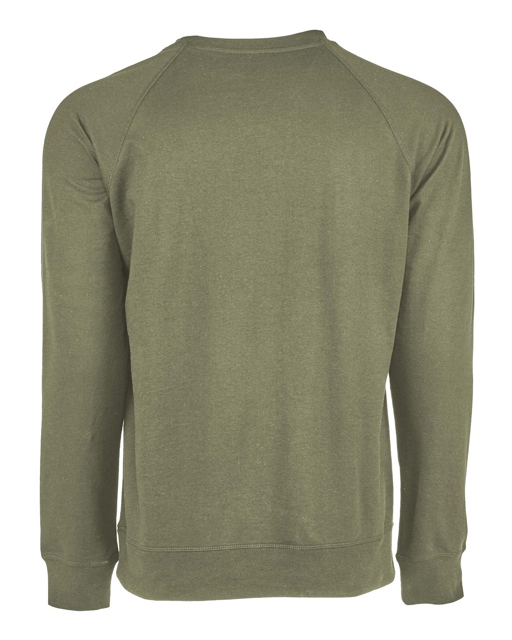 Unisex Laguna Raglan Crewneck Sweatshirt - Back - B26918062 - Military Green