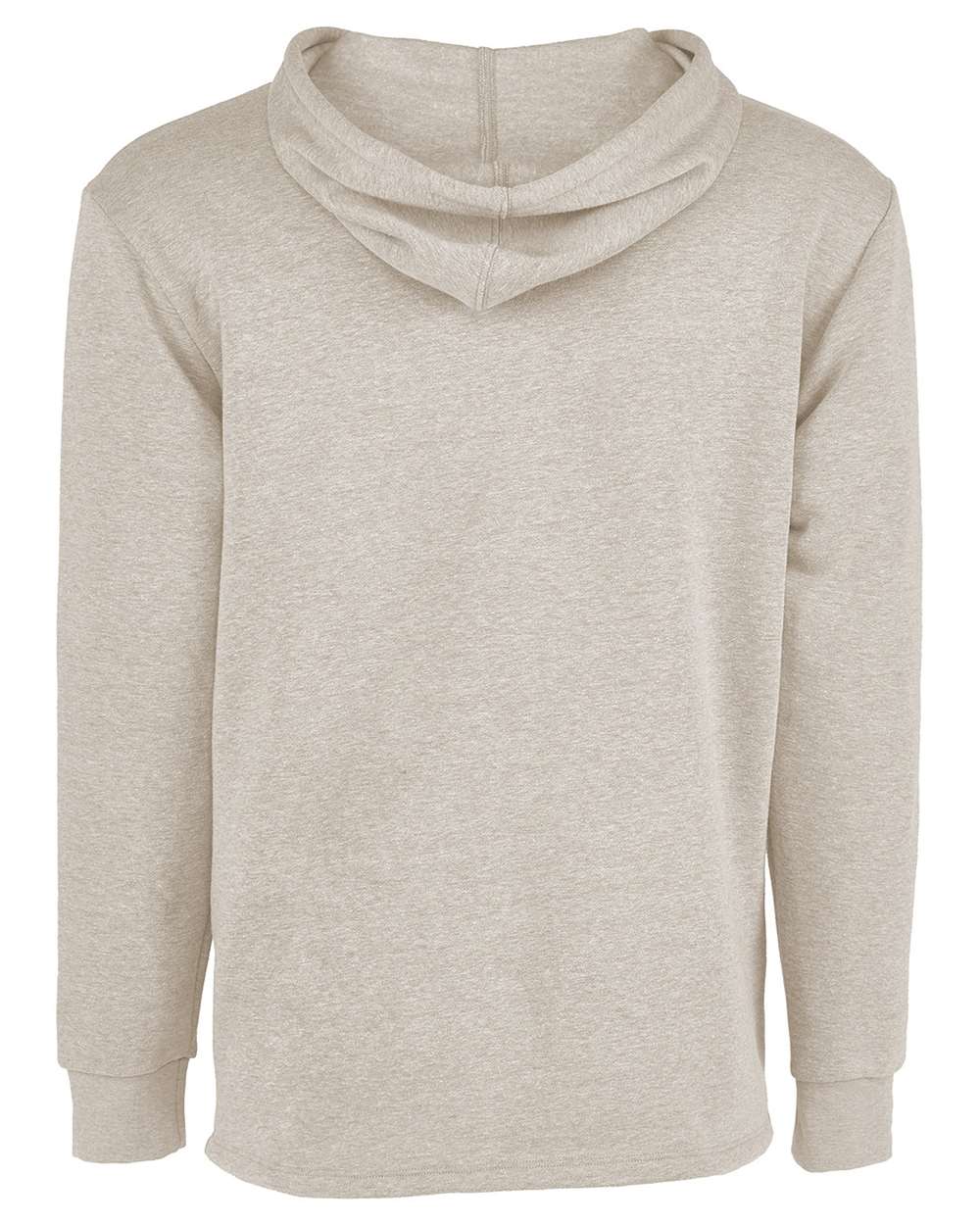 Unisex Malibu Welt Pocket Hoodie Sweatshirt - Back - B27018242 - Oatmeal