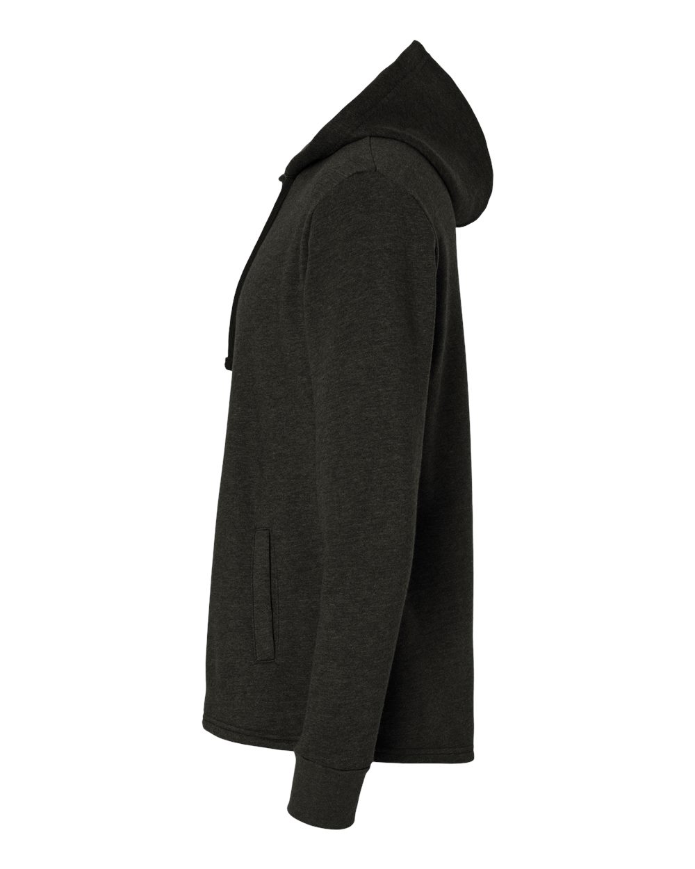 Unisex Malibu Welt Pocket Hoodie Sweatshirt - DirectSide - B27018512 - Heather Black