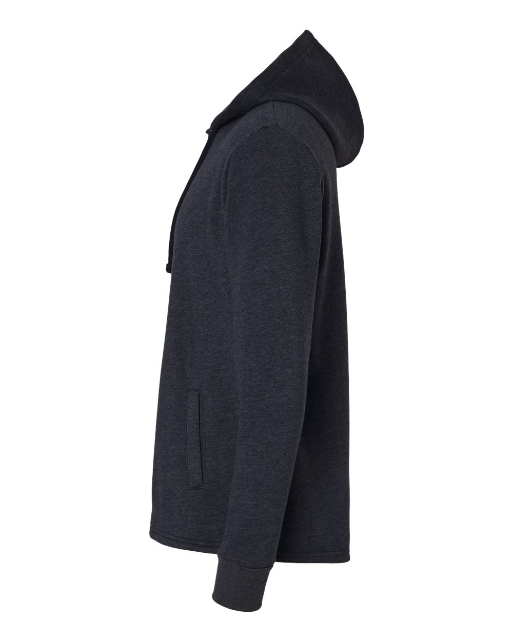 Unisex Malibu Welt Pocket Hoodie Sweatshirt - DirectSide - B27018652 - Heather Midnight Navy