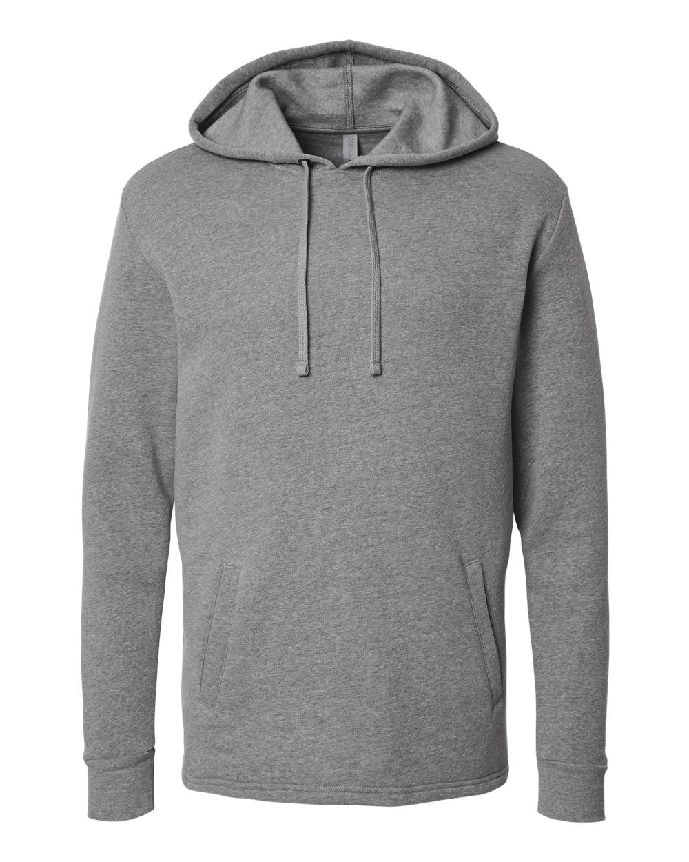 Unisex Malibu Welt Pocket Hoodie Sweatshirt - Front - B27018582 - Heather Grey
