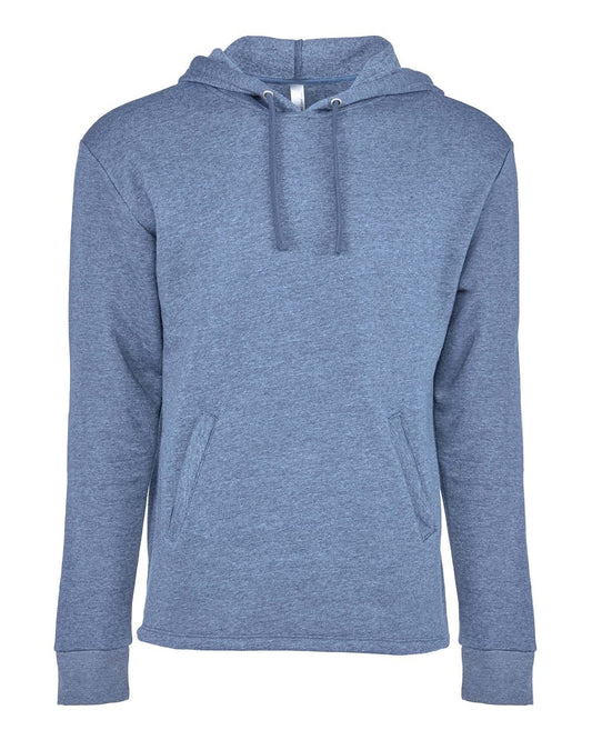Unisex Malibu Welt Pocket Hoodie Sweatshirt - Front - B27018682 - Heather Bay Blue