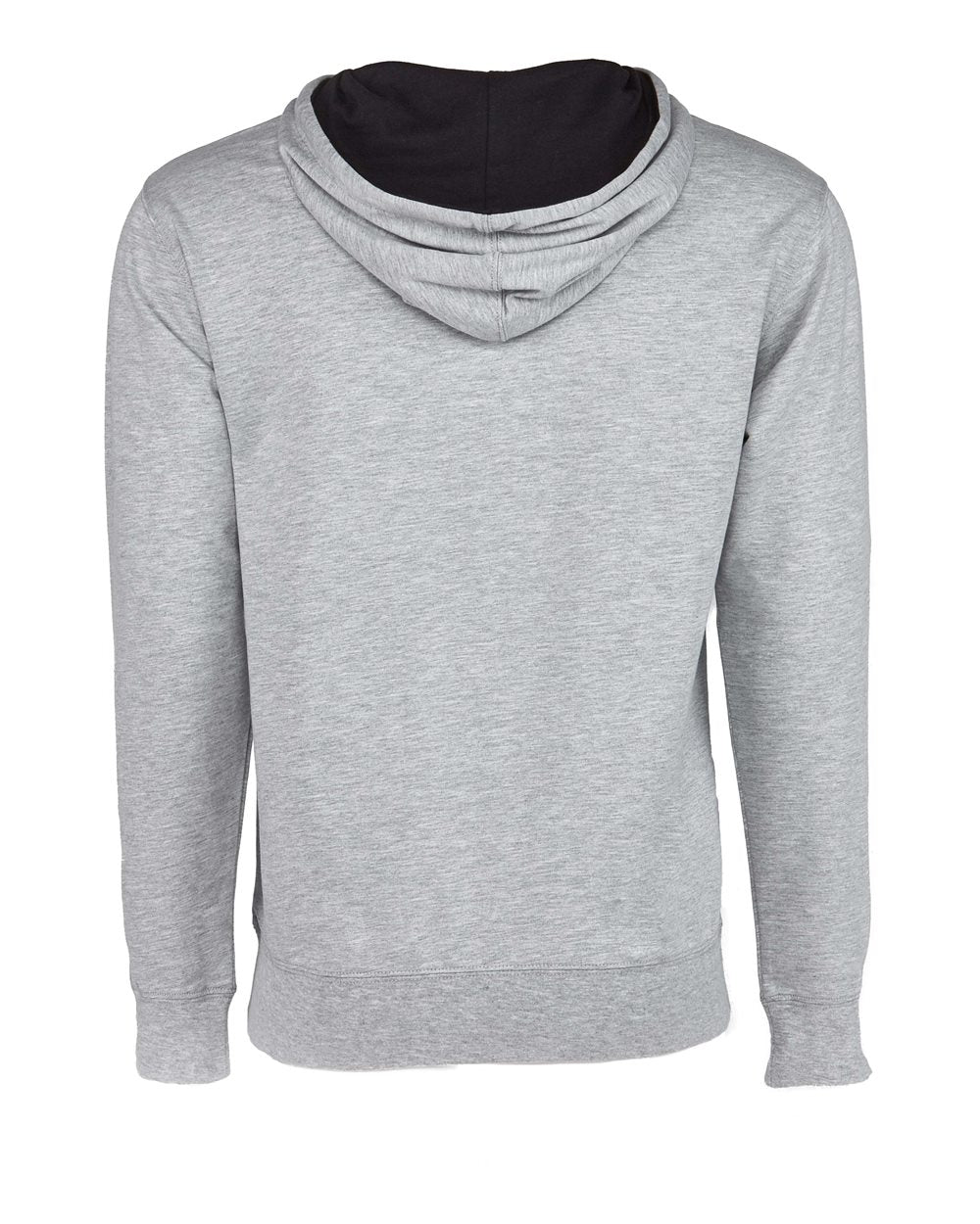 Unisex Laguna Hoodie Sweatshirt - Back - B27318572 - Heather Grey/ Black