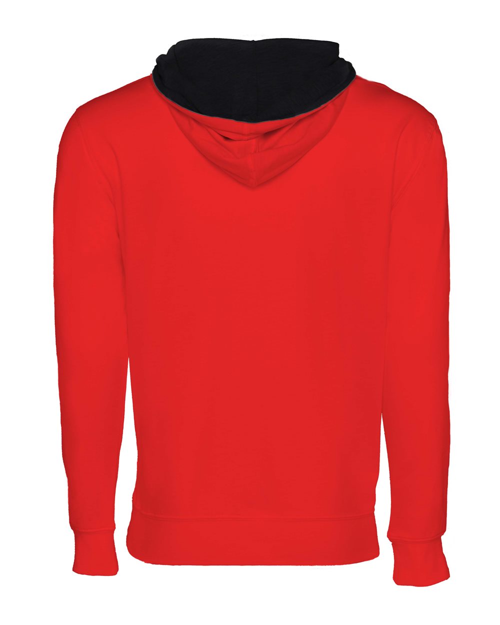 Unisex Laguna Hoodie Sweatshirt - Back - B27318702 - Red/ Black