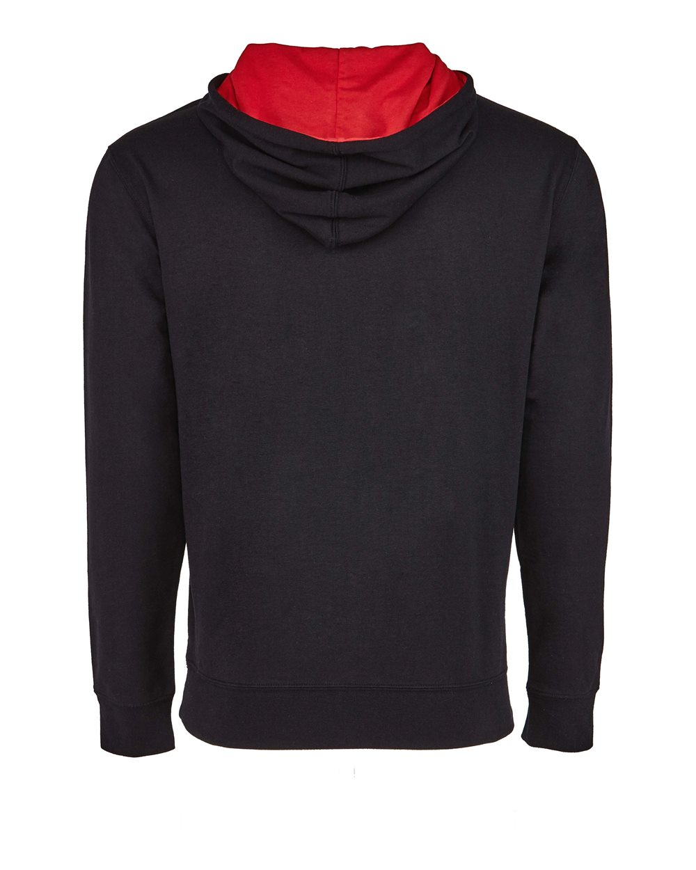 Unisex Laguna Hoodie Sweatshirt - Back - B27318712 - Black/ Red