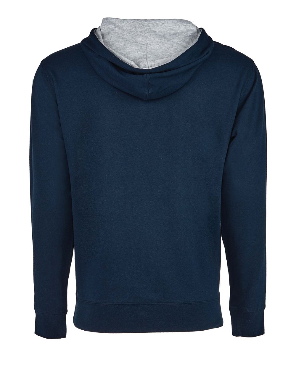 Unisex Laguna Hoodie Sweatshirt - Back - B27318902 - Midnight Navy/ Heather Grey