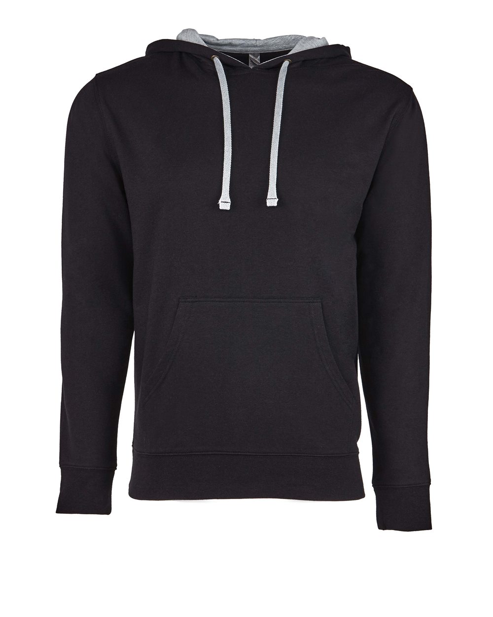 Unisex Laguna Hoodie Sweatshirt - Front - B27318512 - Black/ Heather Grey