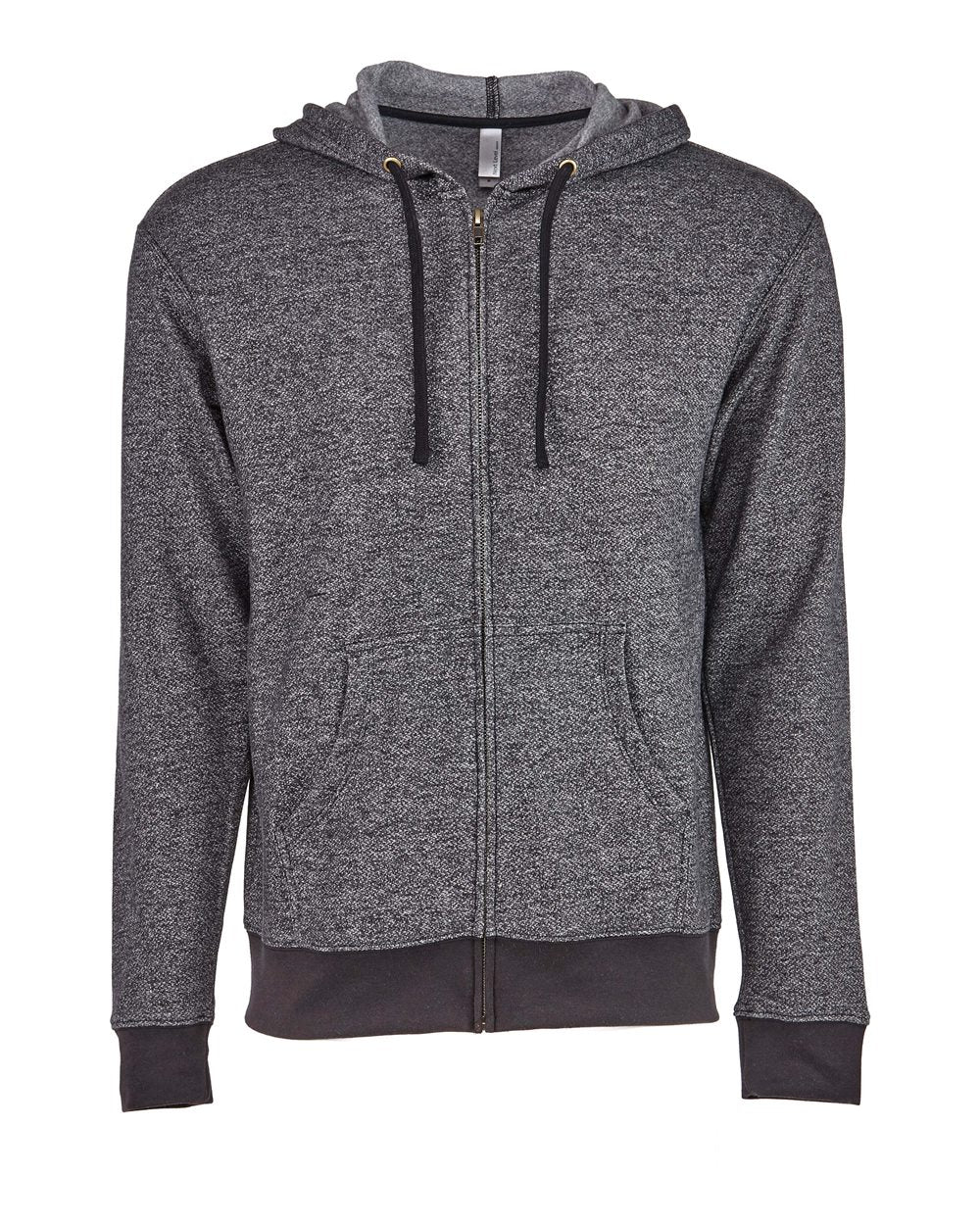 Unisex Pacifica Full-Zip Hoodie Sweatshirt - Front - B27418502 - Black