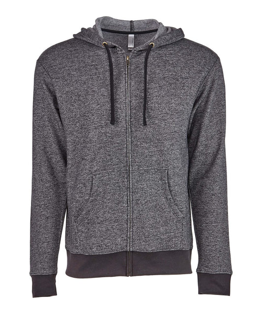 Unisex Pacifica Full-Zip Hoodie Sweatshirt - Front - B27418502 - Black