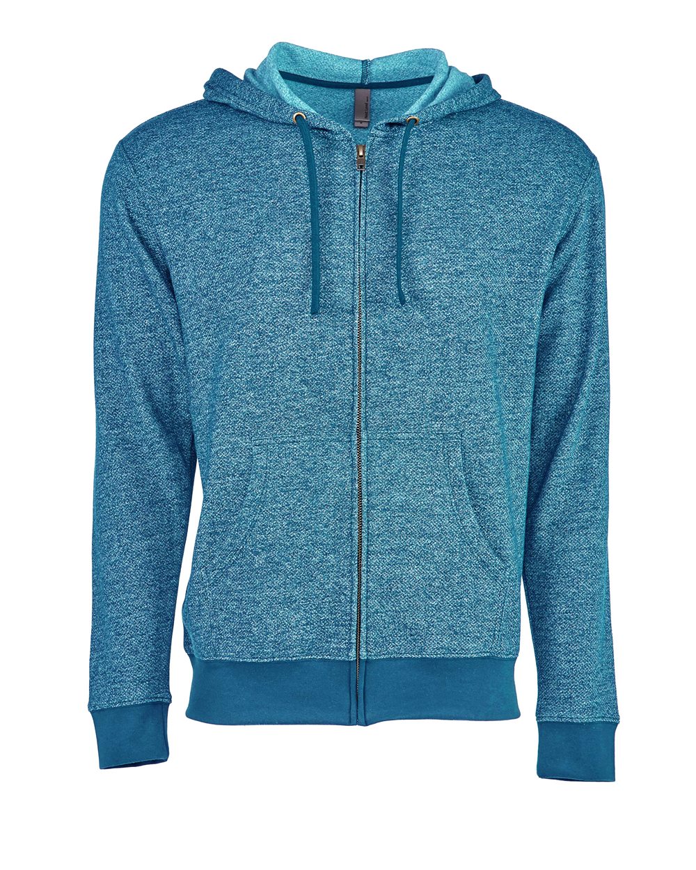 Unisex Pacifica Full-Zip Hoodie Sweatshirt - Front - B27418762 - Turquoise