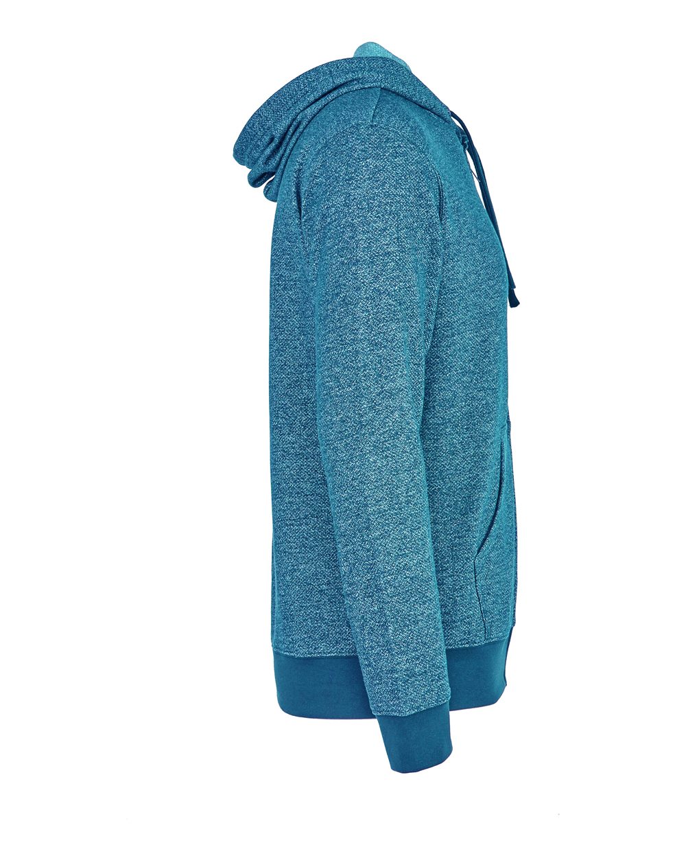 Unisex Pacifica Full-Zip Hoodie Sweatshirt - Side - B27418762 - Turquoise