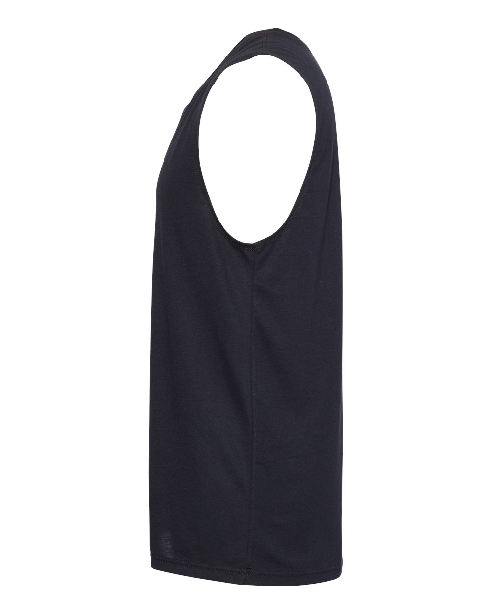 Men's Lightweight Cotton/Poly Muscle Tank - DirectSide - B38818502 - Black