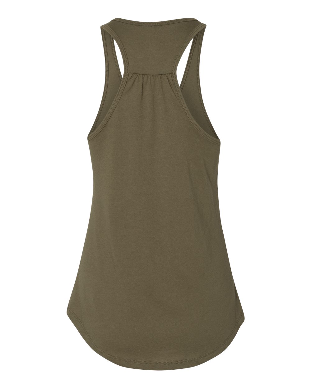 Women's Gathered Racerback Tank - Back - B38918062 - Military Green