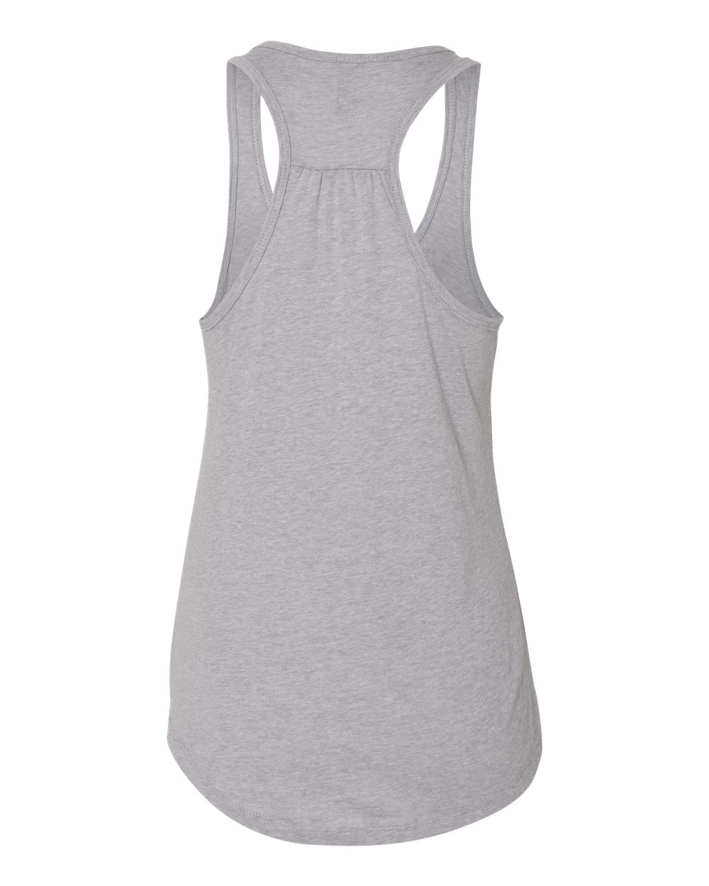 Women's Gathered Racerback Tank - Back - B38918582 - Heather Grey