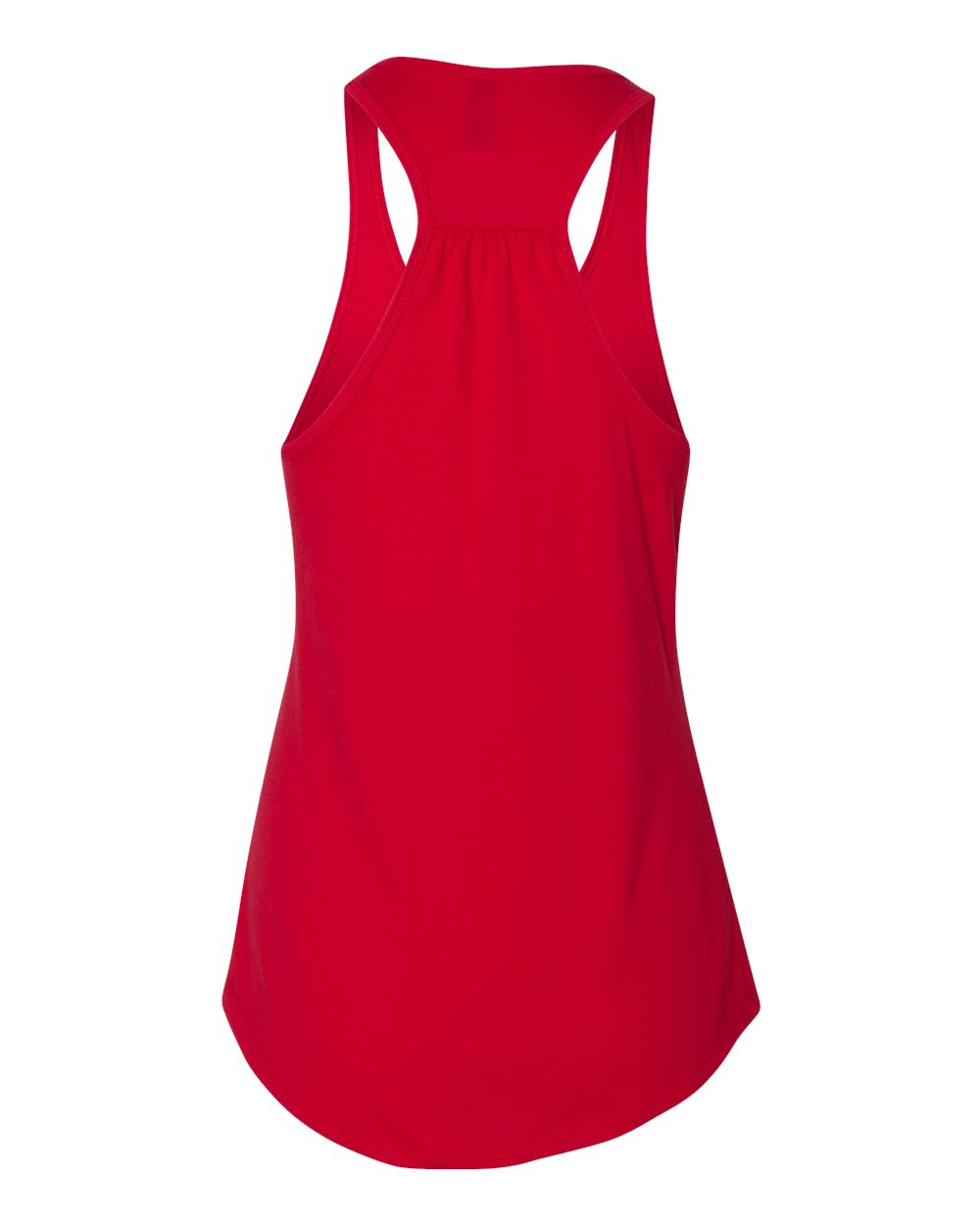 Women's Gathered Racerback Tank - Back - B38918702 - Red