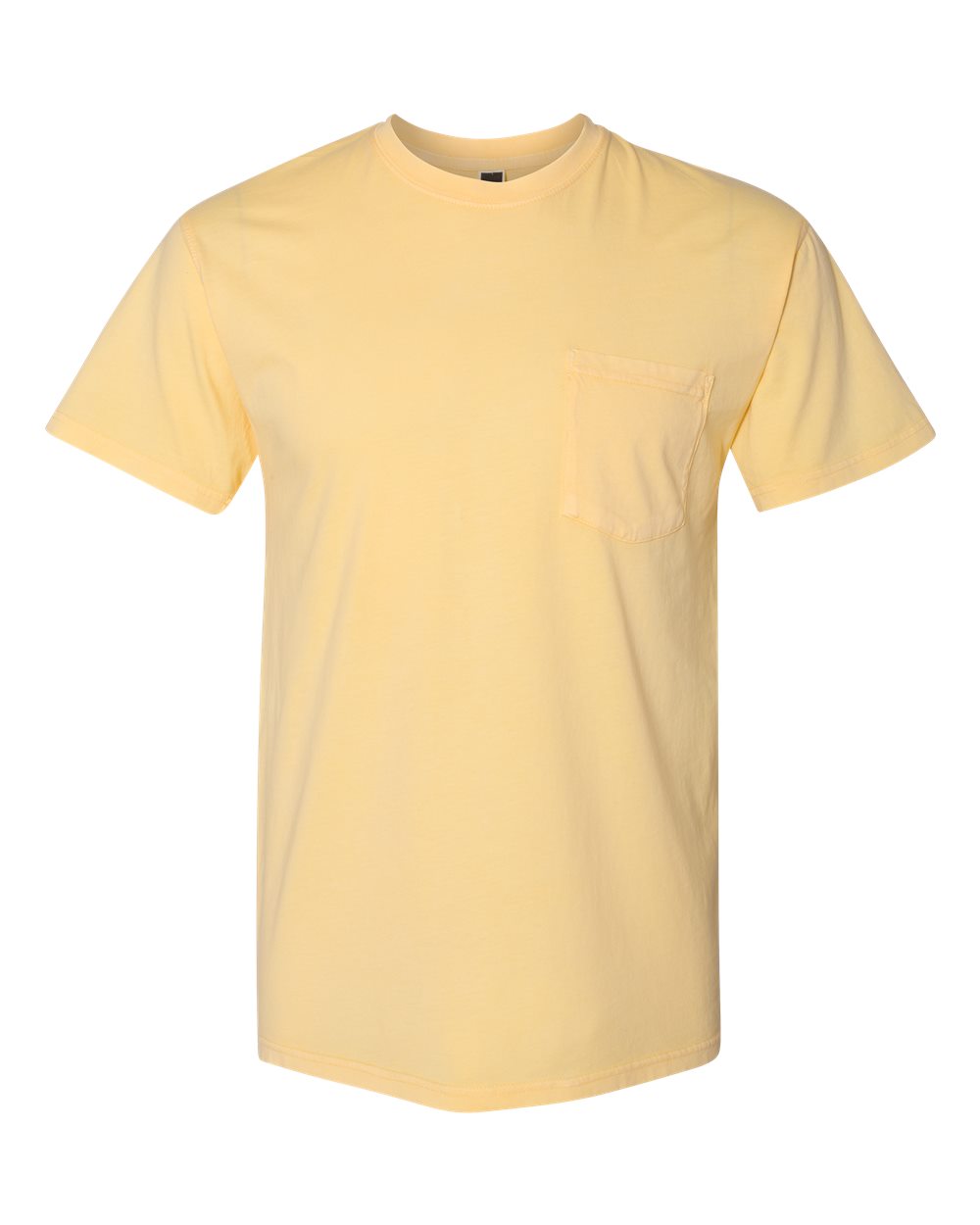 Unisex Inspired Dye Pocket T-Shirt - Front - B39618982 - Blonde