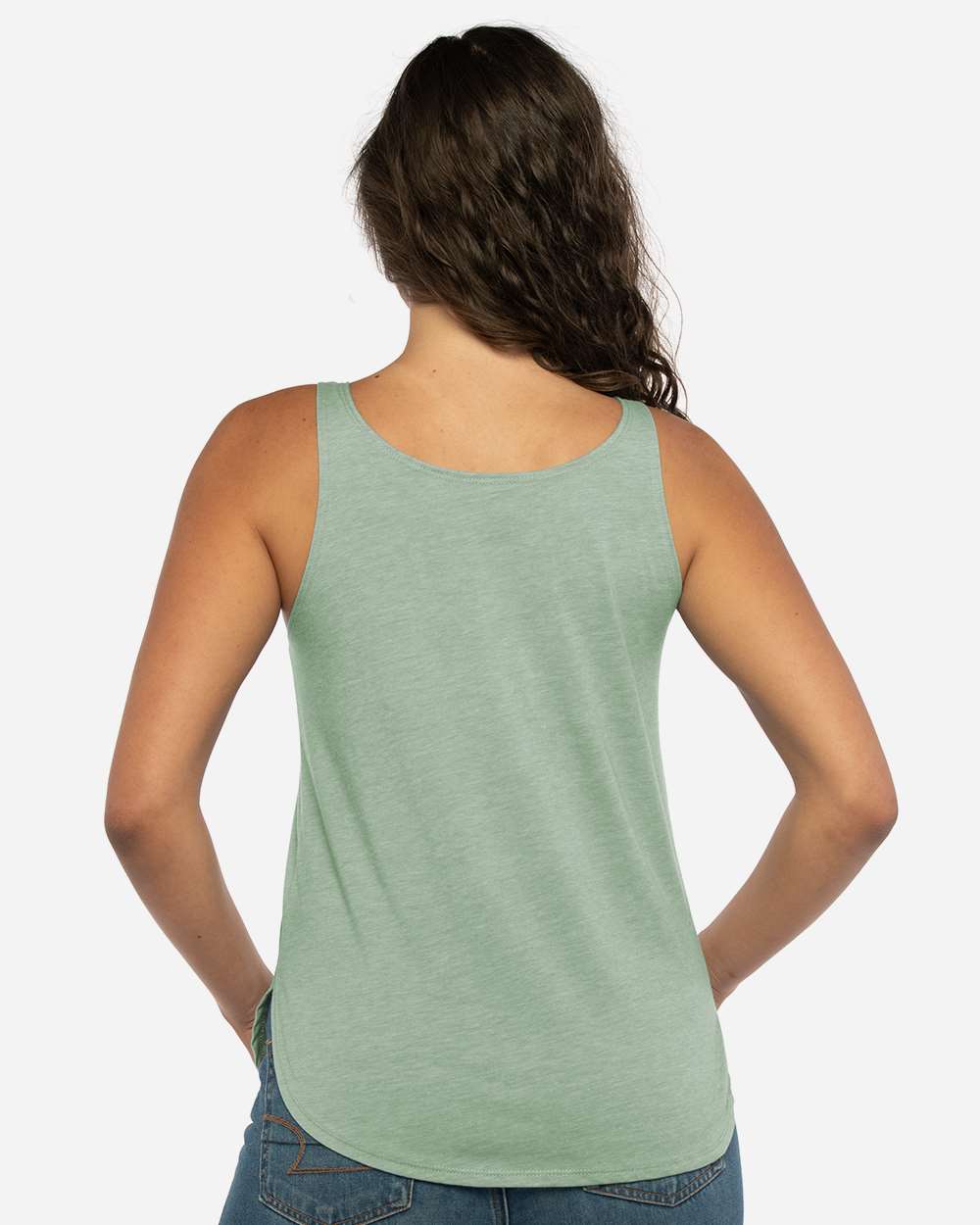 Women's Festival Tank - OnModelBack - B20318192 - Stonewash Green