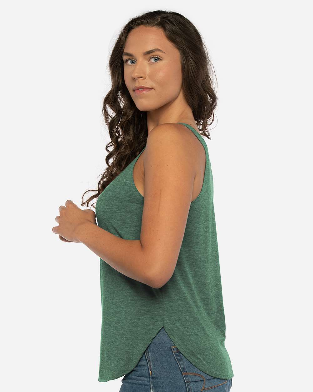 Women's Festival Tank - OnModelSide - B20318542 - Royal Pine