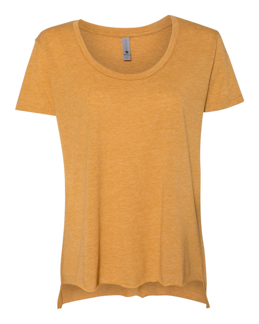 Women's Festival Scoop Neck T-Shirt - Front - B20418282 - Antique Gold
