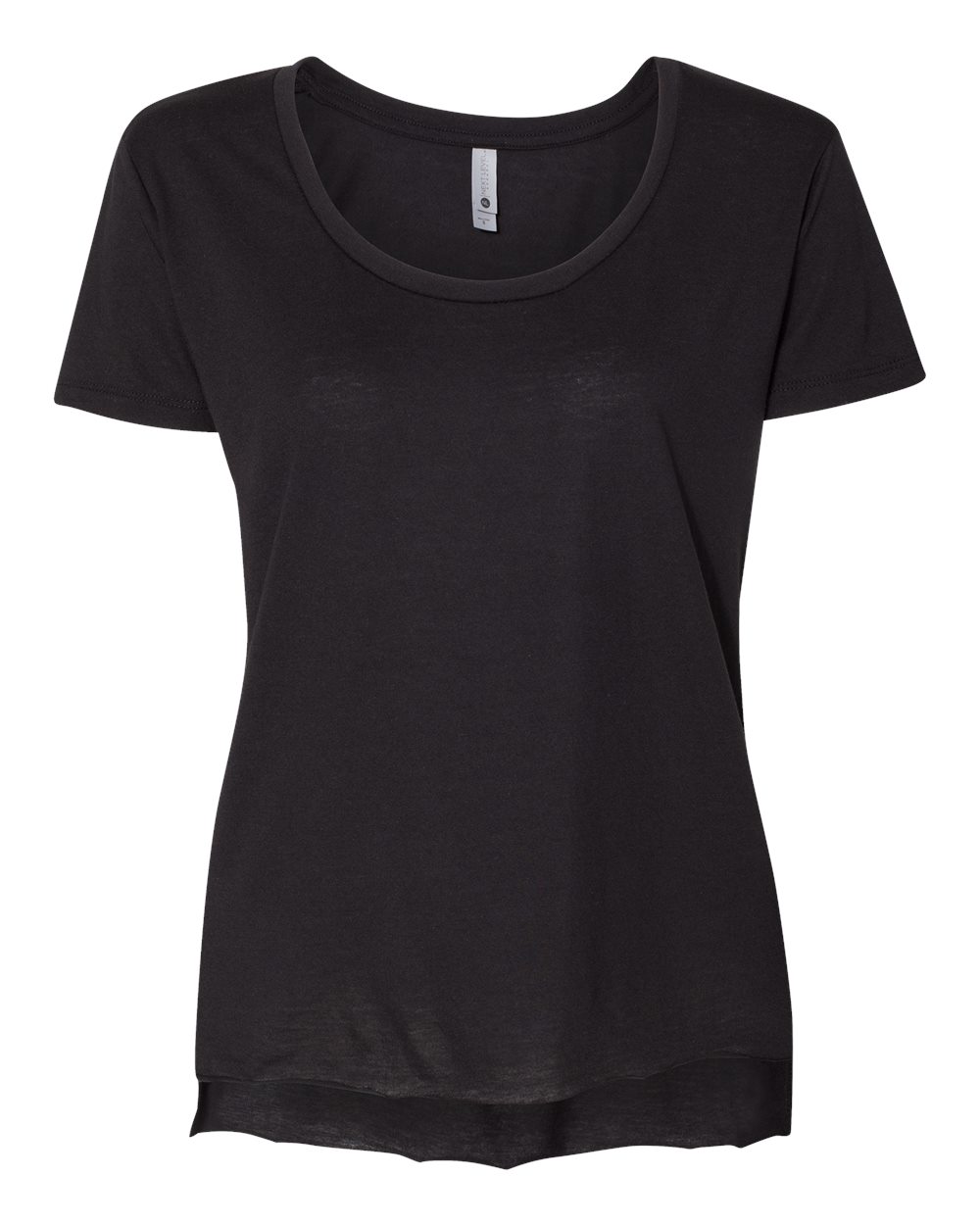 Women's Festival Scoop Neck T-Shirt - Front - B20418502 - Black