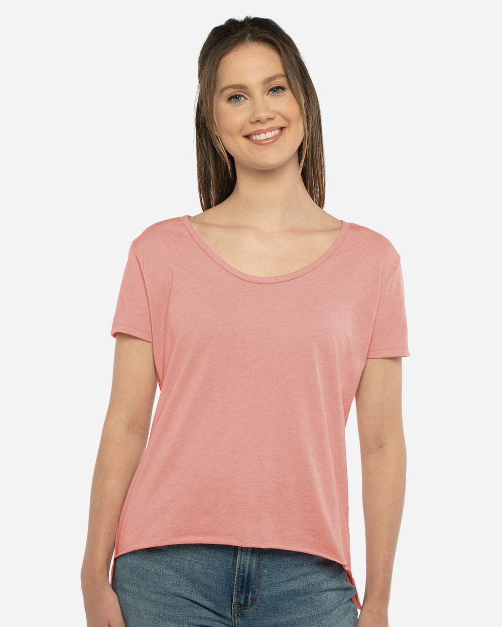 Women's Festival Scoop Neck T-Shirt - OnModelFront - B20418312 - Desert Pink