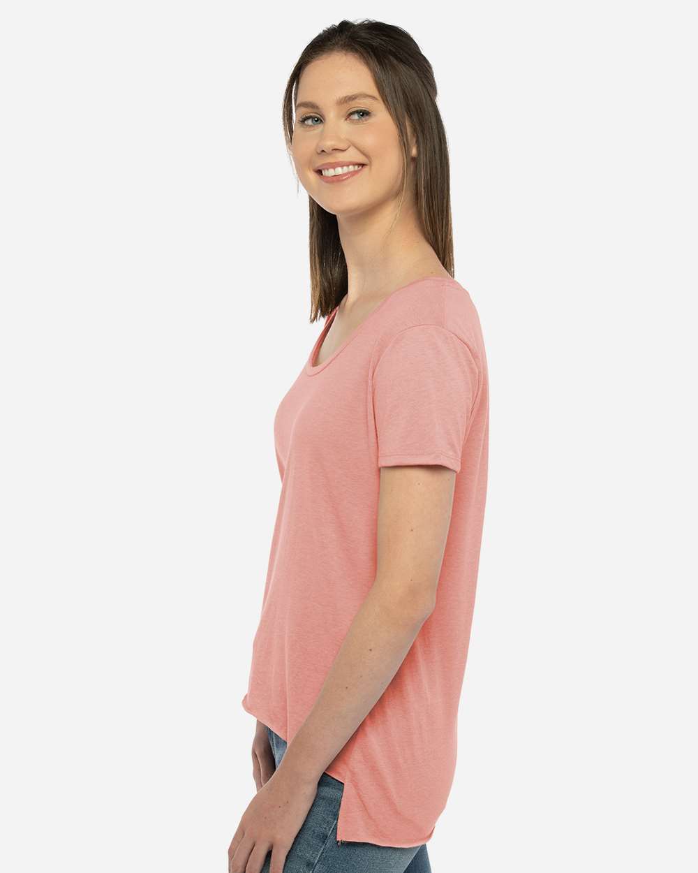 Women's Festival Scoop Neck T-Shirt - OnModelSide - B20418312 - Desert Pink