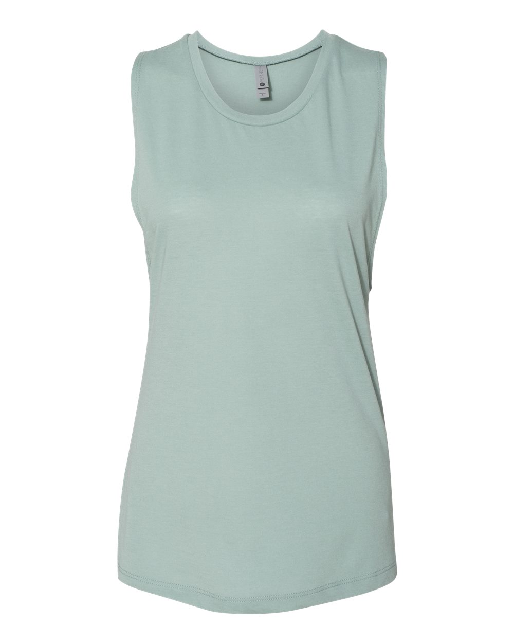 Women’s Festival Muscle Tank - Front - B20518192 - Stonewash Green