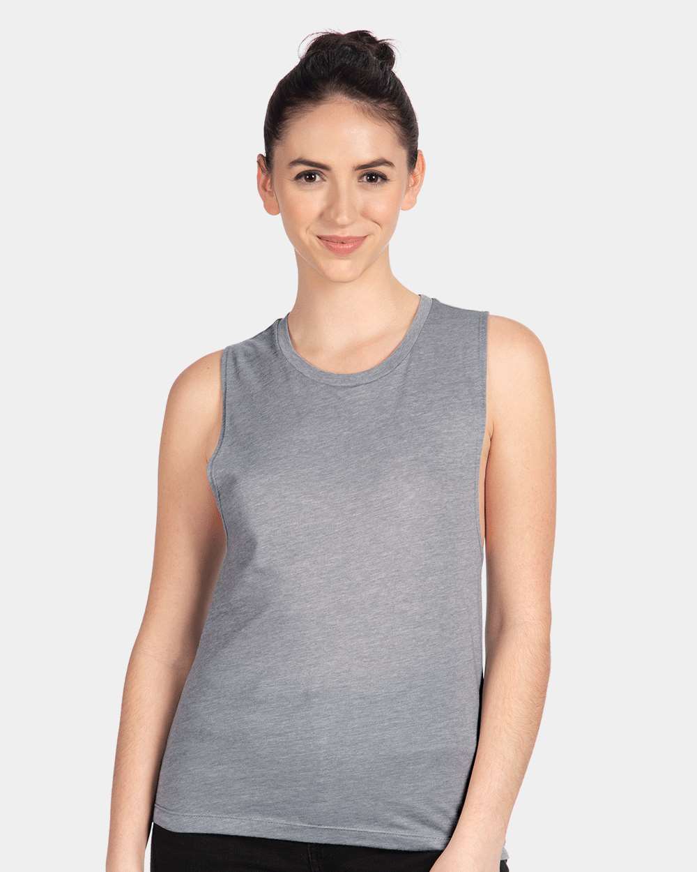 Women’s Festival Muscle Tank - OnModelFront - B20518092 - Heather Grey
