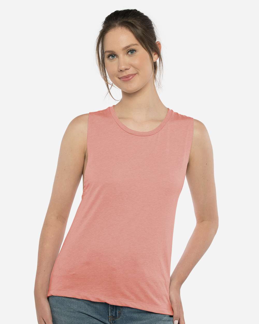 Women’s Festival Muscle Tank - OnModelFront - B20518312 - Desert Pink