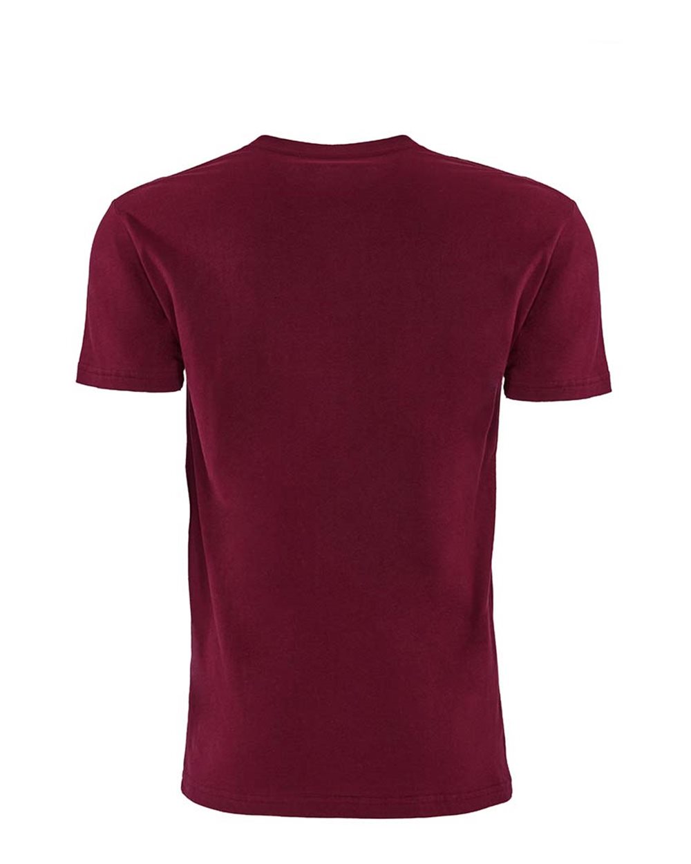Unisex Cotton Pocket T-Shirt - Back - B21618532 - Maroon