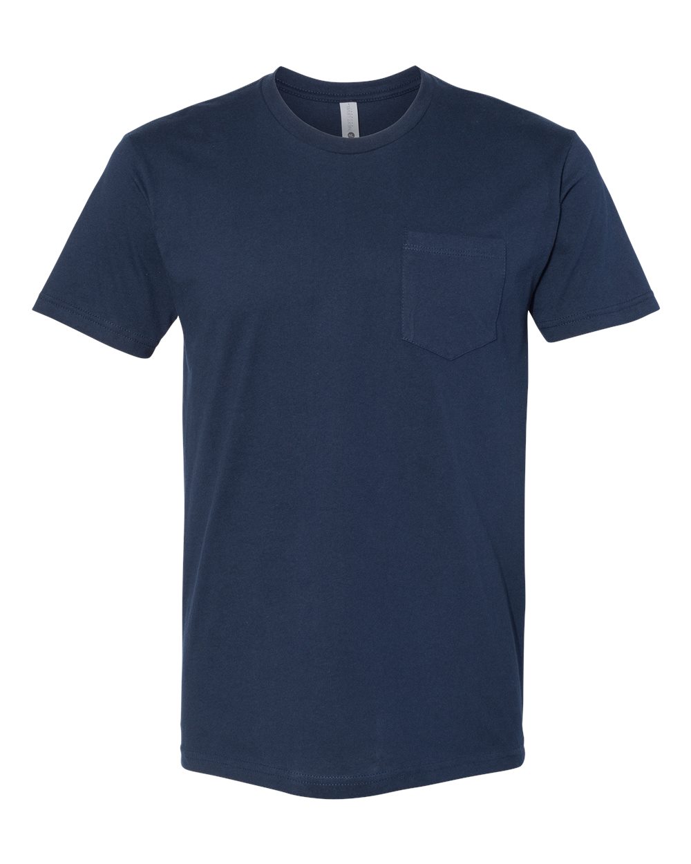 Unisex Cotton Pocket T-Shirt - Front - B21618652 - Midnight Navy