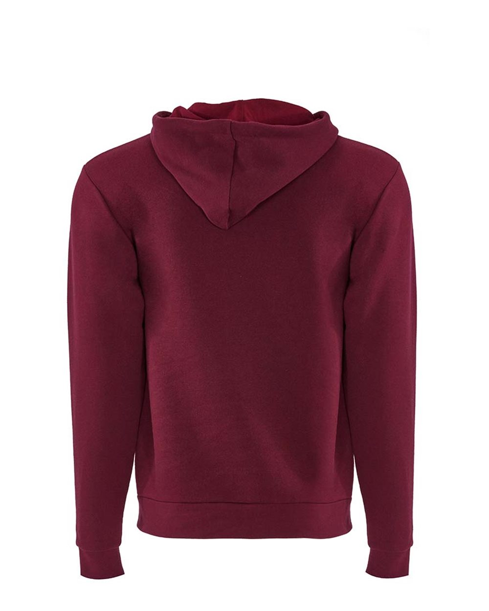Unisex Santa Barbara Full-Zip Hoodie Sweatshirt - Back - B21218522 - Cardinal