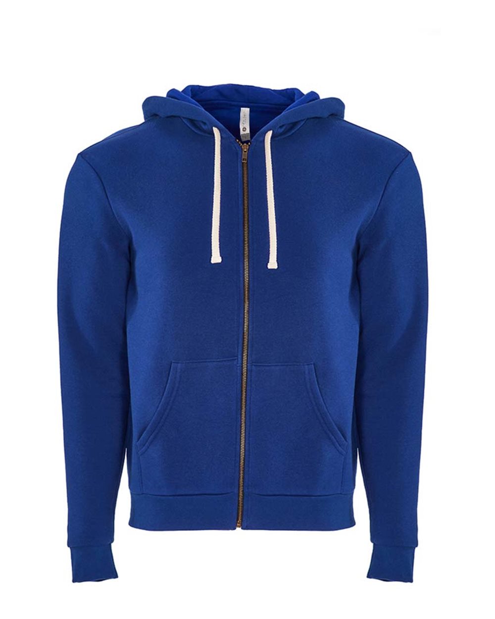 Unisex Santa Barbara Full-Zip Hoodie Sweatshirt - Front - B21218752 - Royal