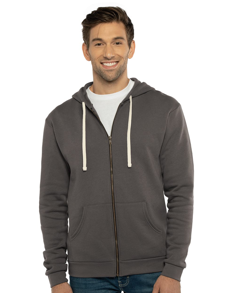 Unisex Santa Barbara Full-Zip Hoodie Sweatshirt - styleImage
