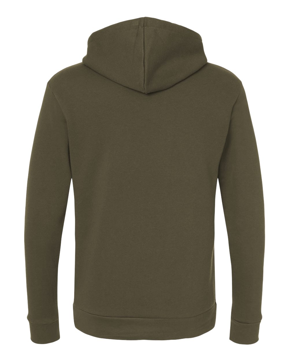 Unisex Santa Barbara Hoodie Sweatshirt - Back - B21118552 - Military Green