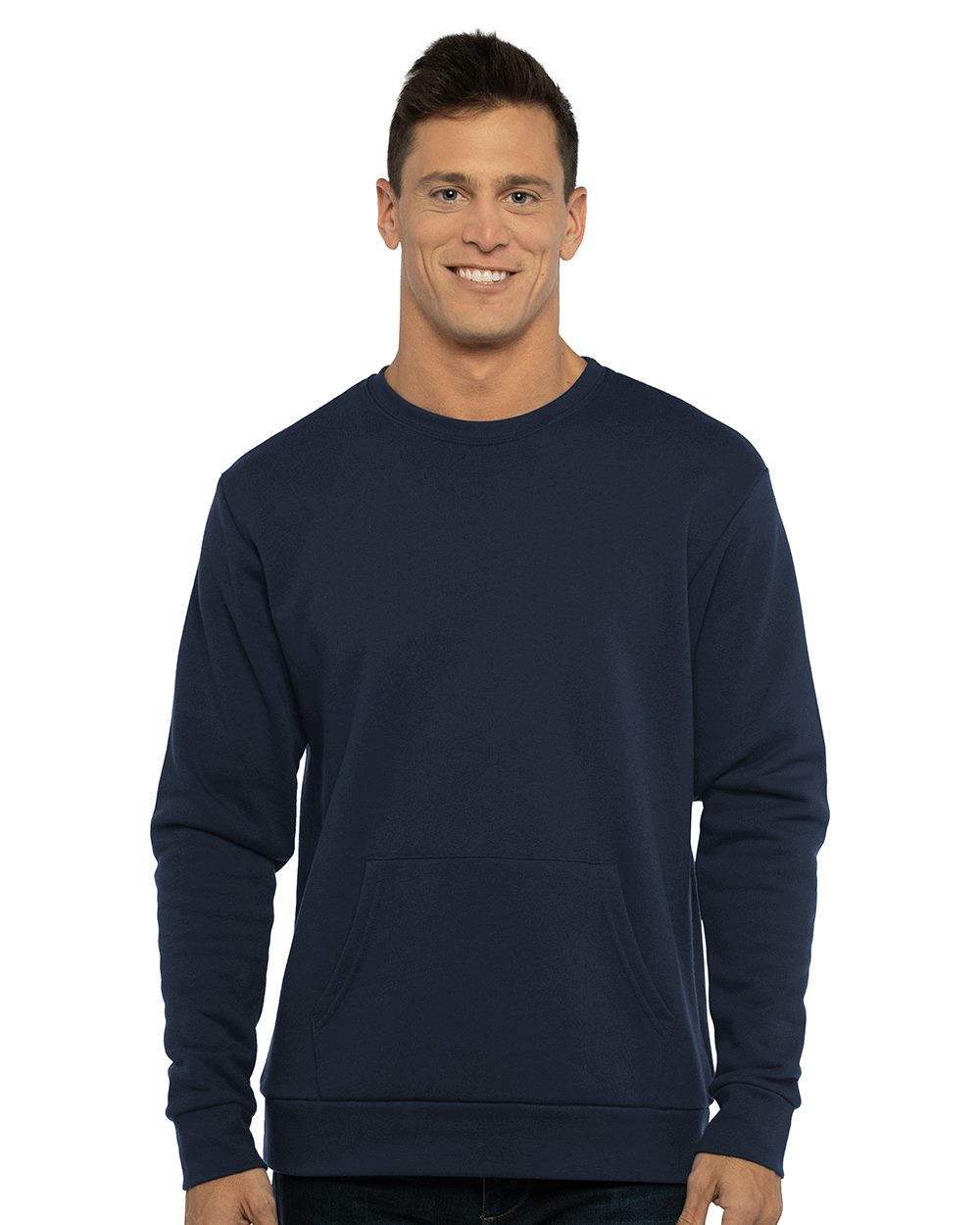Unisex Santa Barbara Pocket Crewneck Sweatshirt - styleImage
