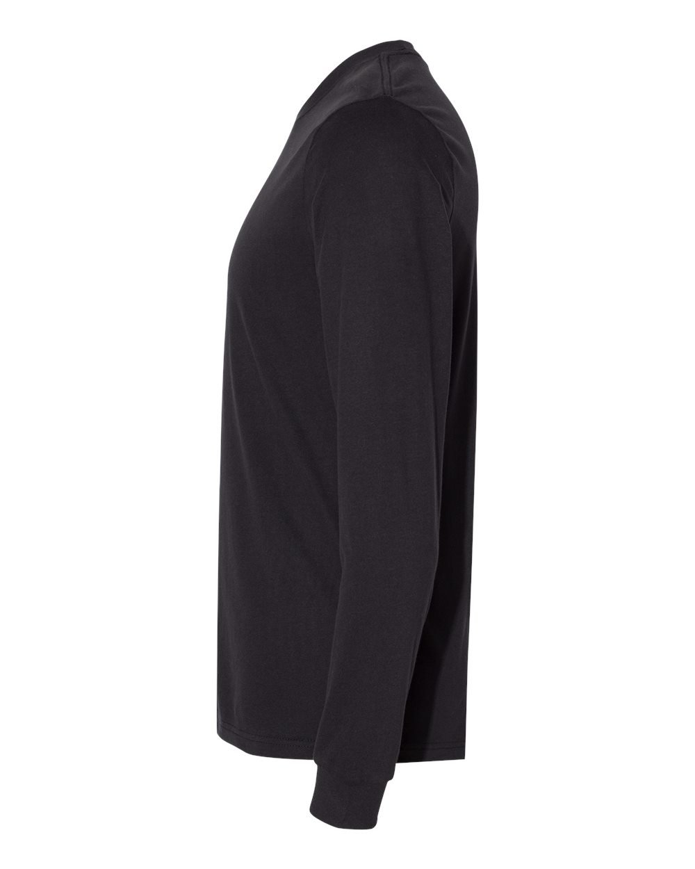 Unisex Sueded Long Sleeve T-Shirt - DirectSide - B20818502 - Black